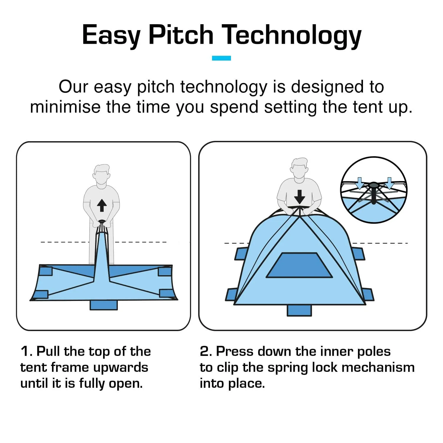 3-4 Person Luxury Beach Tent with UPF 50  Rated Sun Protection