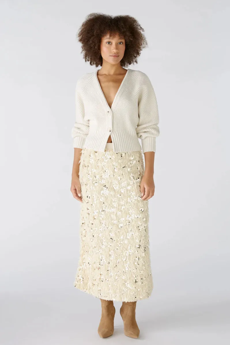 88977 Off White Camel Skirt