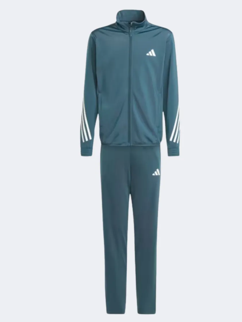 Adidas Train Icons Kids-Boys Sportswear Suit Arctic Night/White