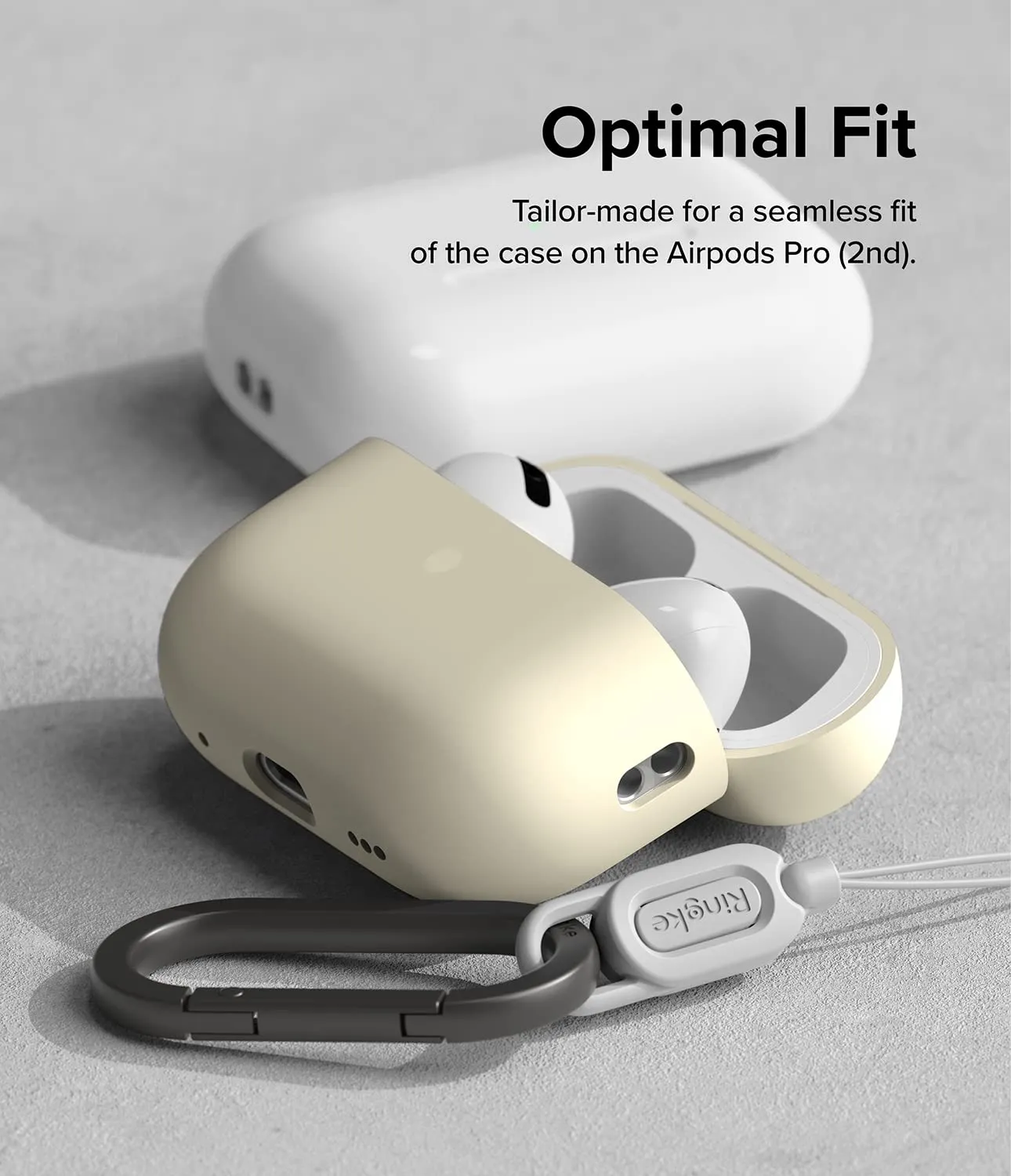 AirPods Pro 2 (2nd Generation) Pouch | Silicone Case - Cream