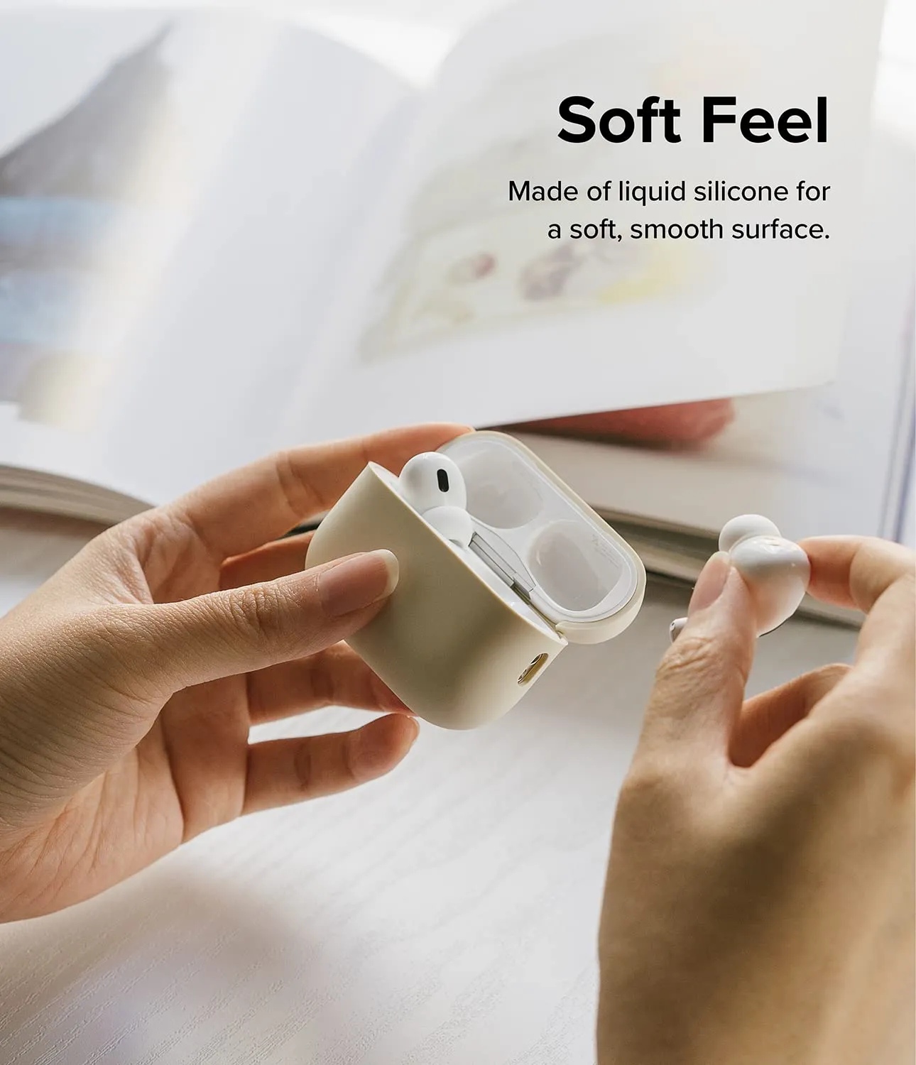 AirPods Pro 2 (2nd Generation) Pouch | Silicone Case - Cream