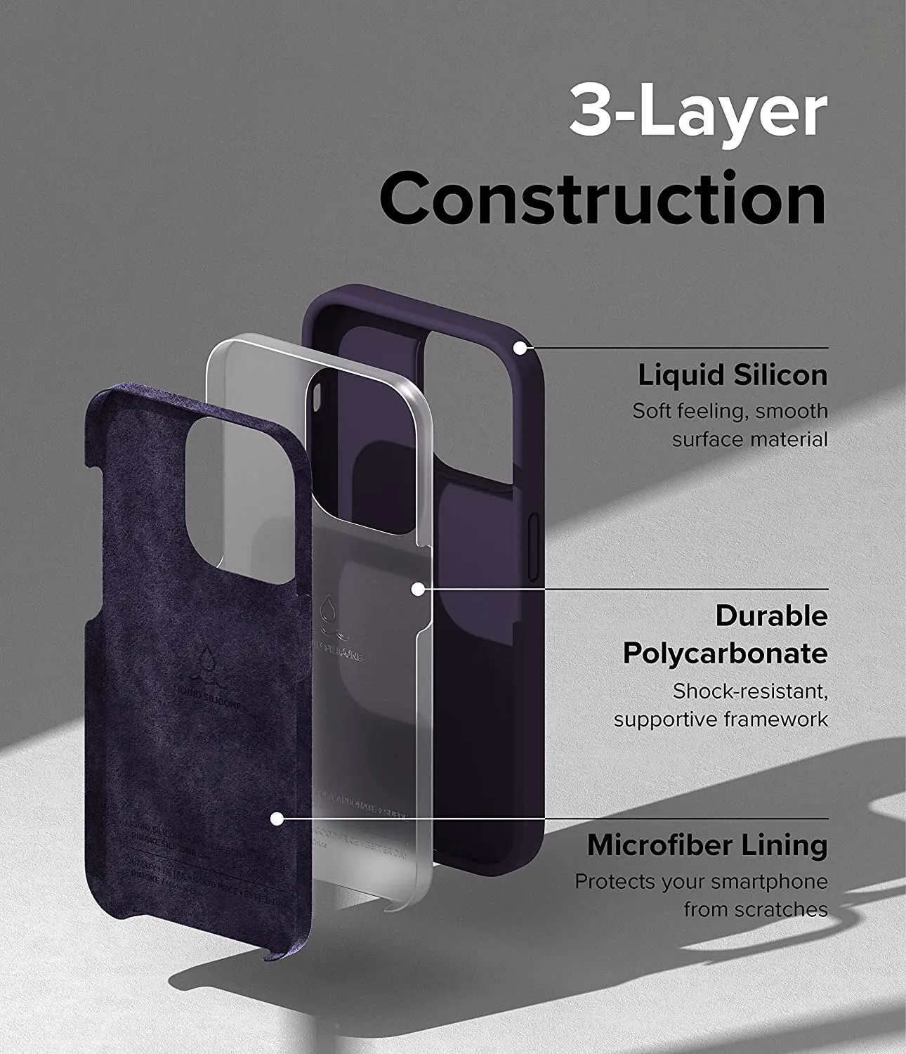 Apple iPhone 14 Pro Back Cover Case | Silicone - Deep Purple