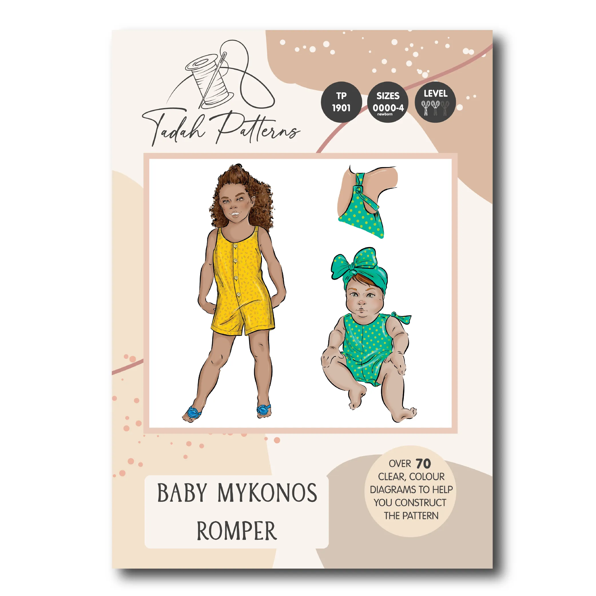 Baby Mykonos Romper Sewing Pattern