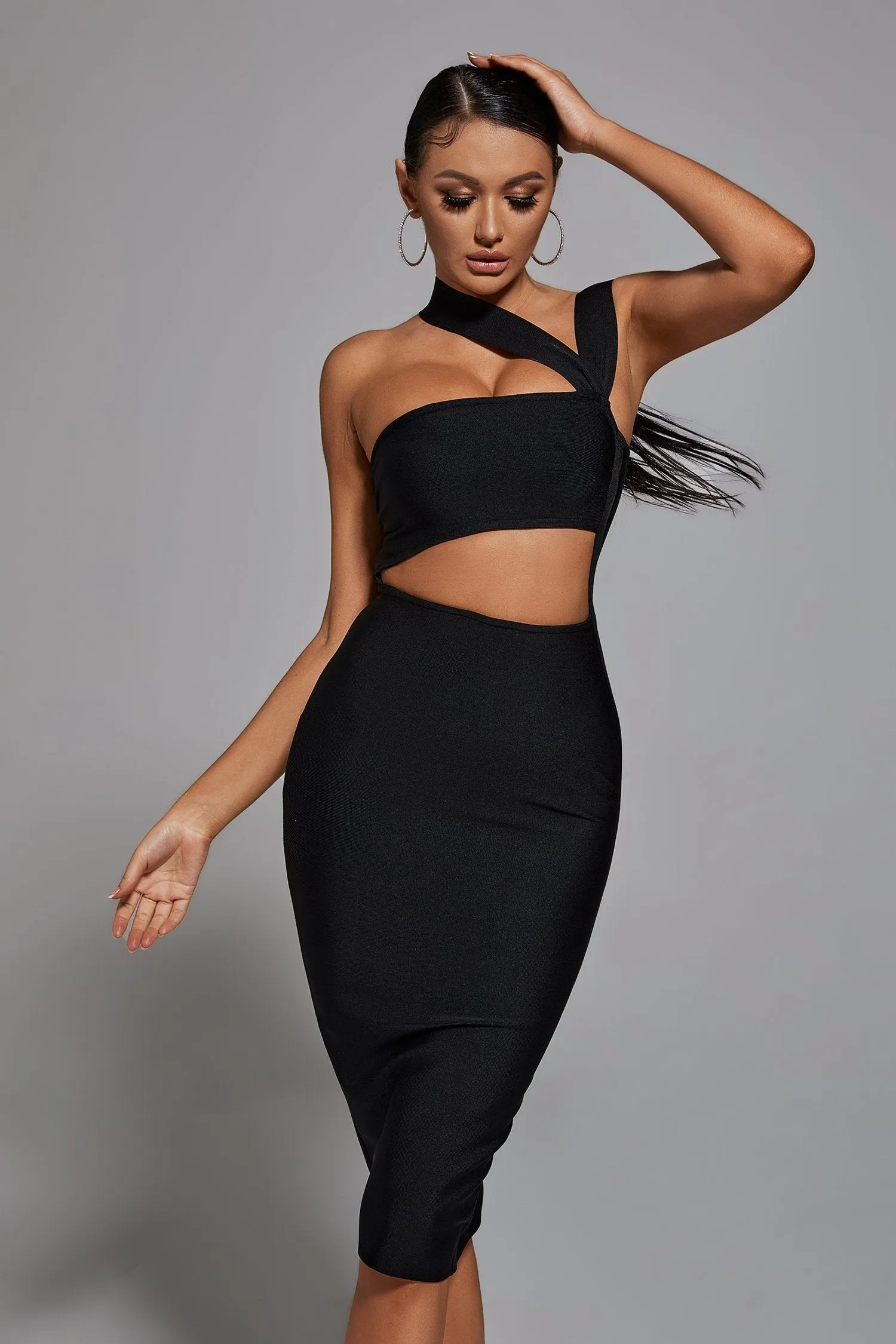 BANDAGE DRESS - BLACK