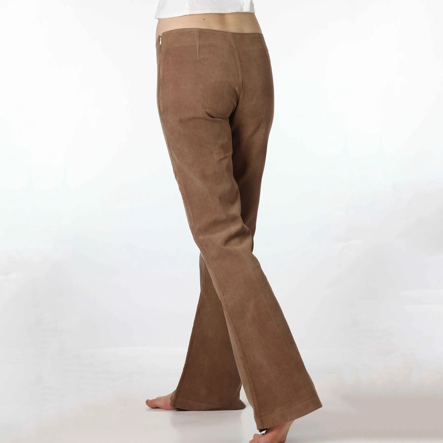 Bell-bottom cotton velvet corduroy pants