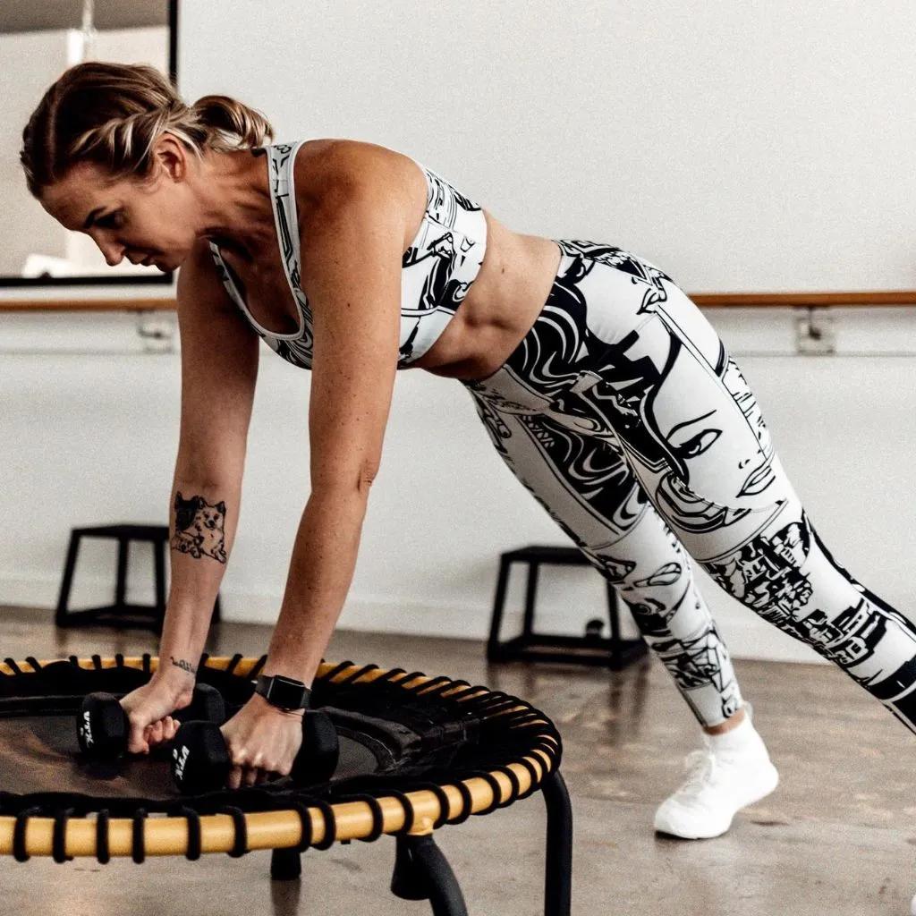 Black  & White Comic Book Yoga Leggings