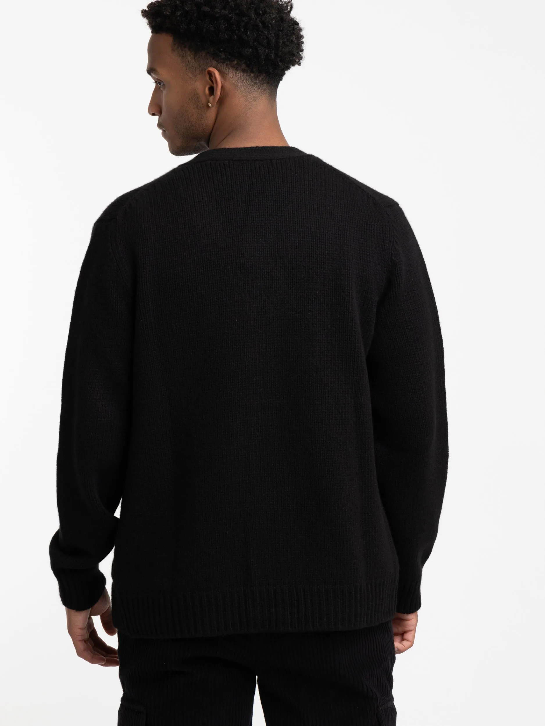 Black Cashmere Cardigan