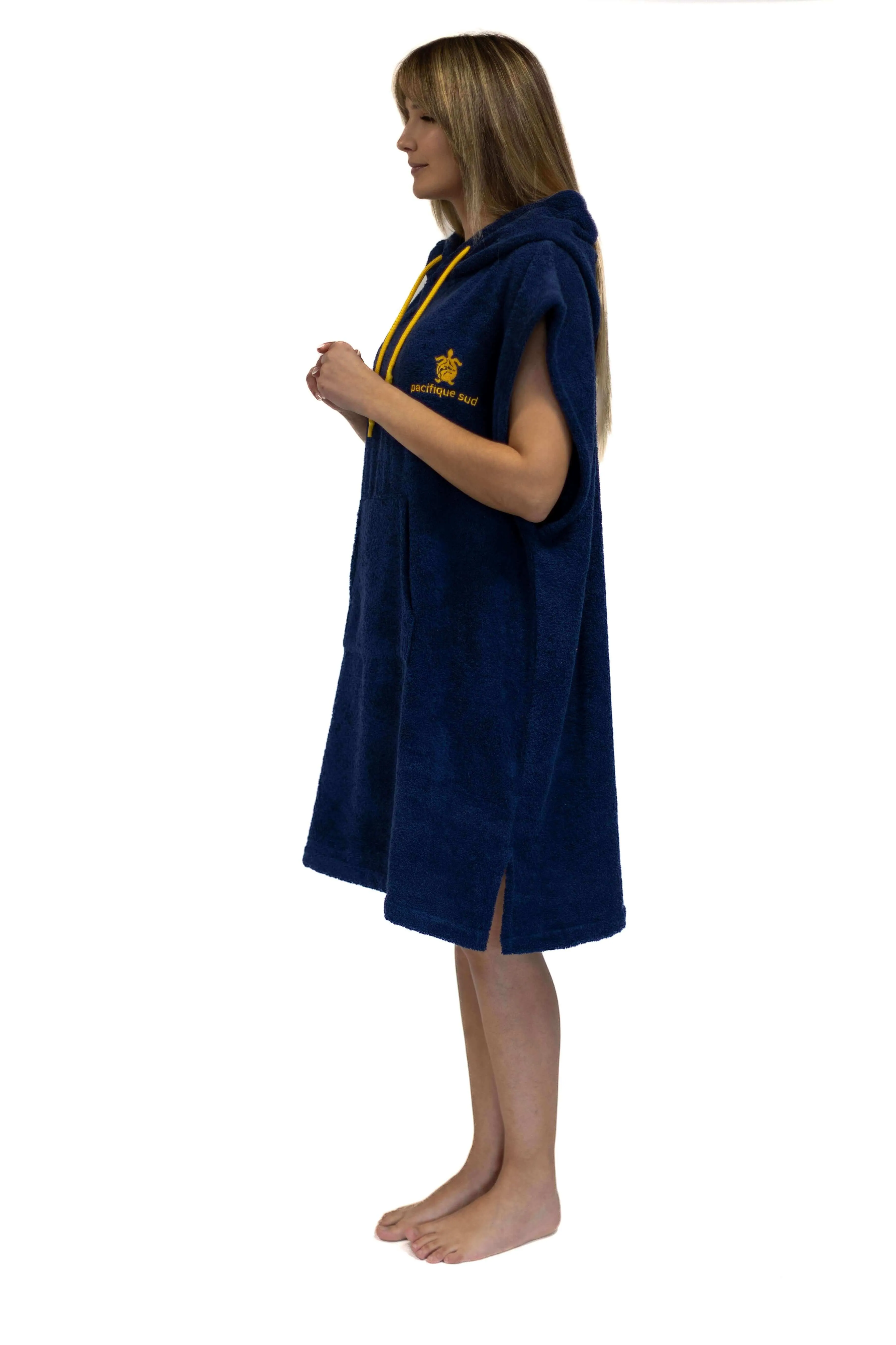 Blue Surf Poncho - Medium Size - Cotton - sleeveless