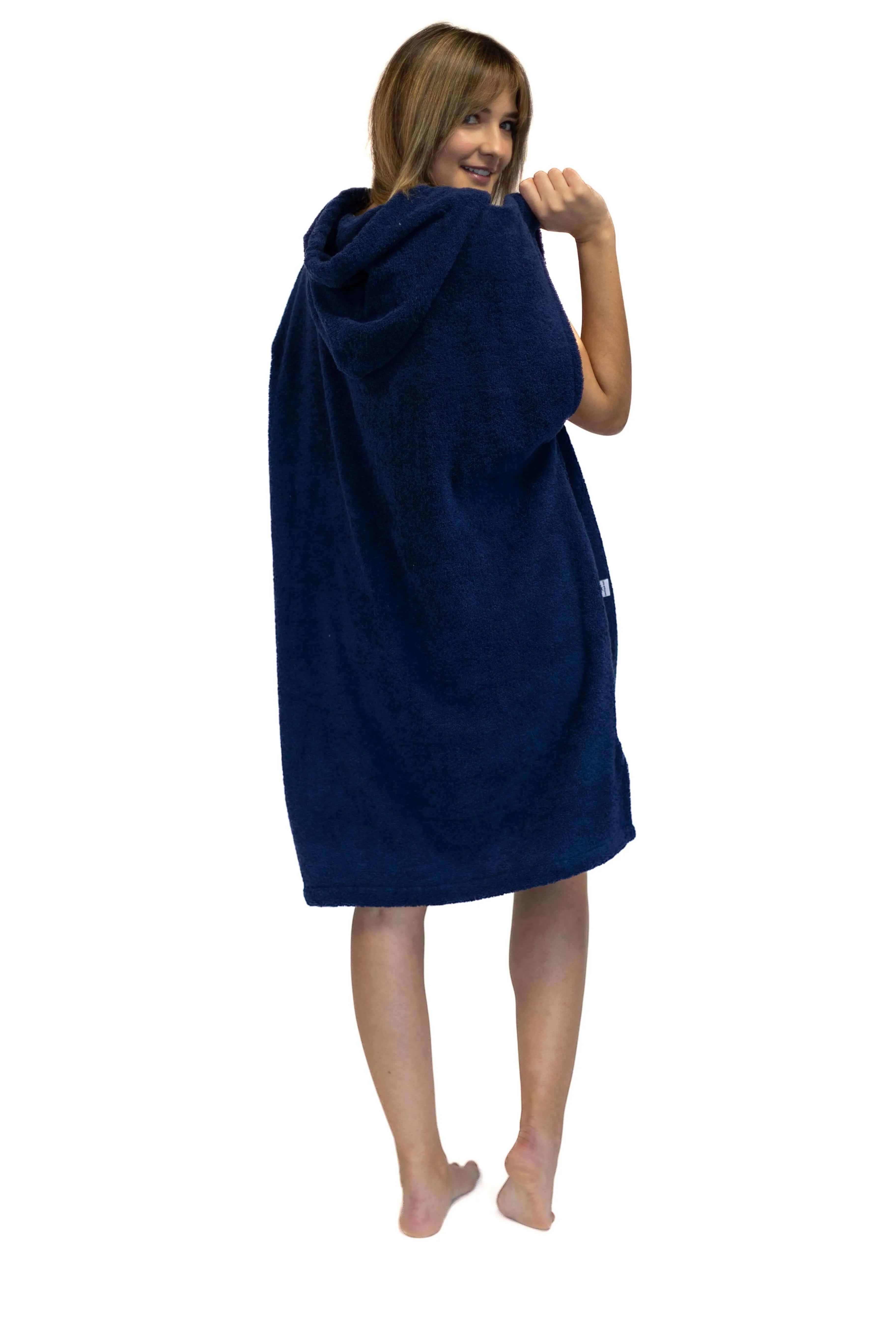 Blue Surf Poncho - Medium Size - Cotton - sleeveless