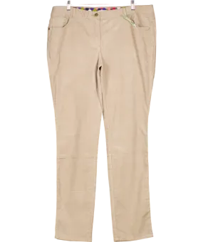 Boden Beige 5 Pocket Cord Slim Trousers UK 20 regular