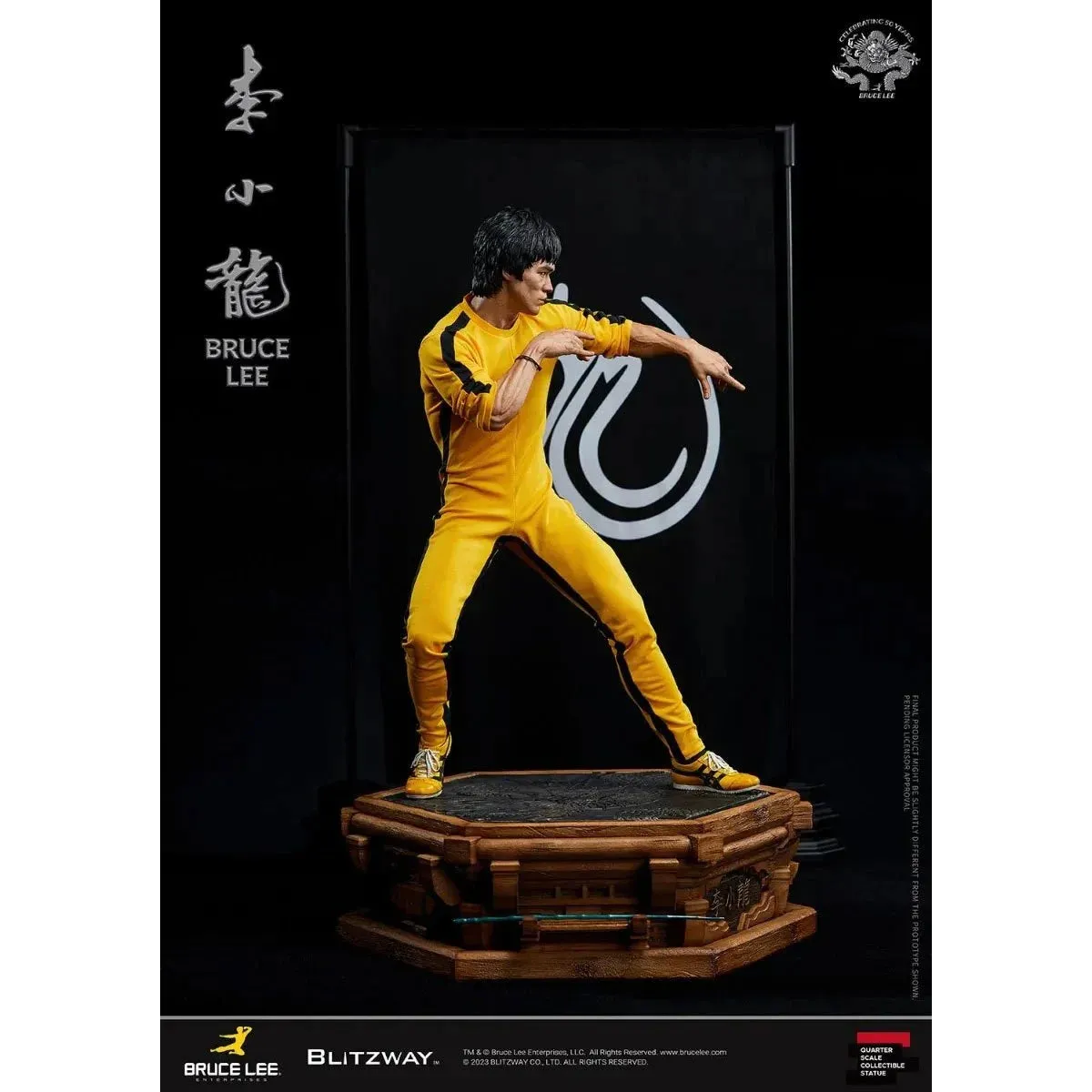 Bruce Lee Tribute 50th Anniversary Superb Scale 1:4 Statue by Blitzway