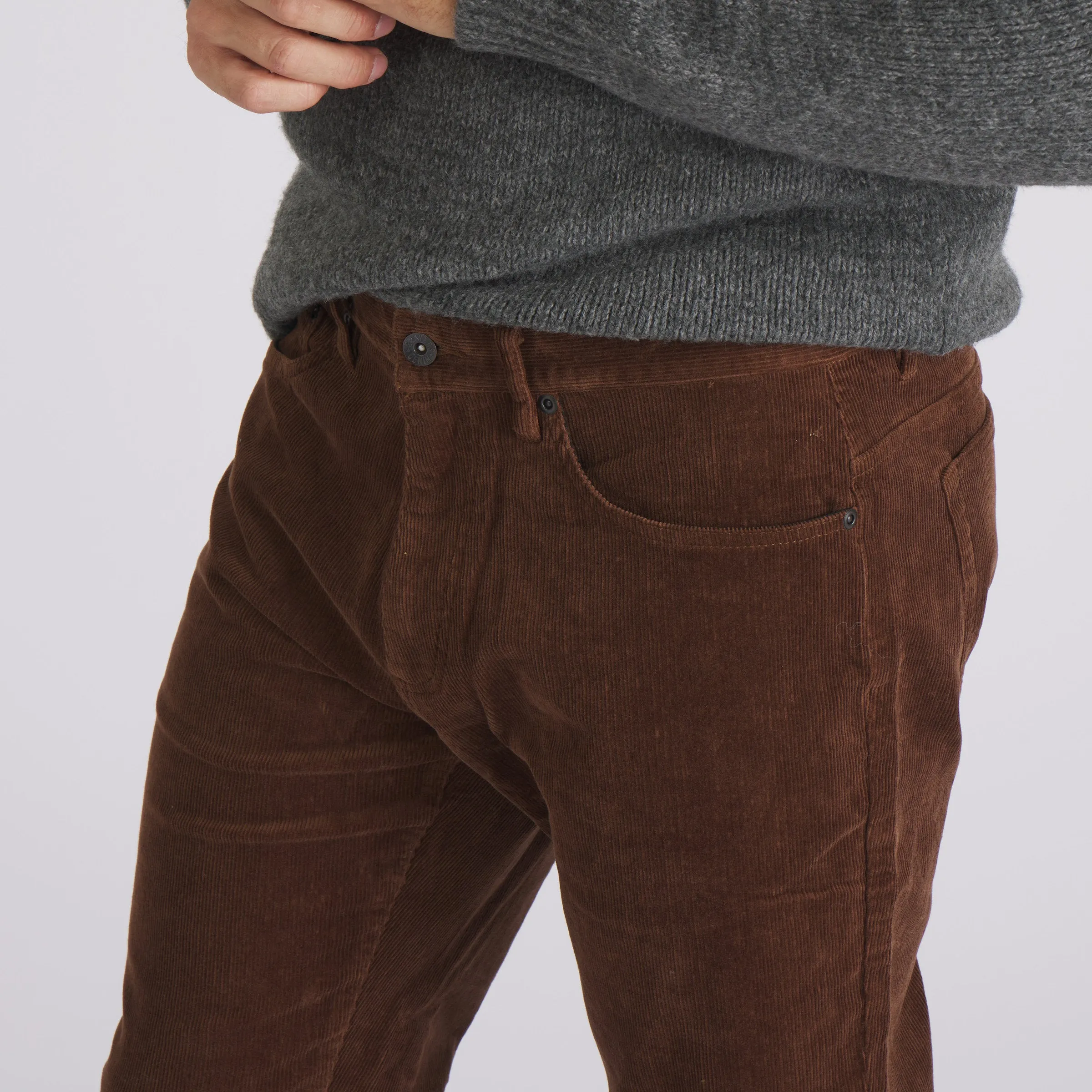 Burlington 5 Pocket Stretch Corduroy - British Tan