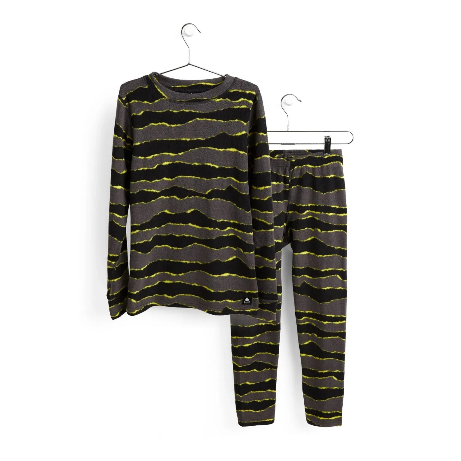 Burton Kids Heavyweight Fleece Base Layer Set- Torn Stripe