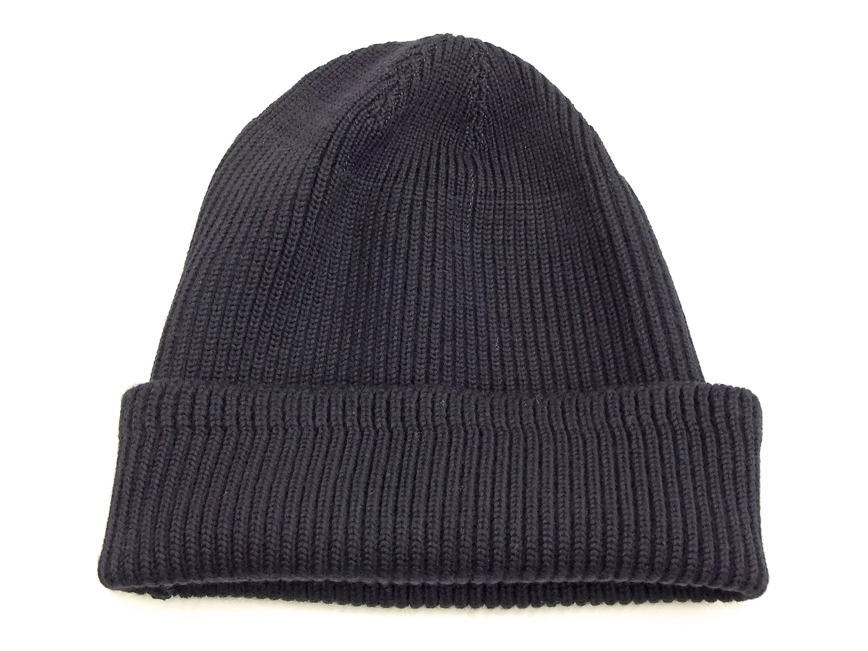 Buzz Rickson U. S. Navy Watch Cap BR02243 Men's Wool Knit Winter Hat Navy-Blue