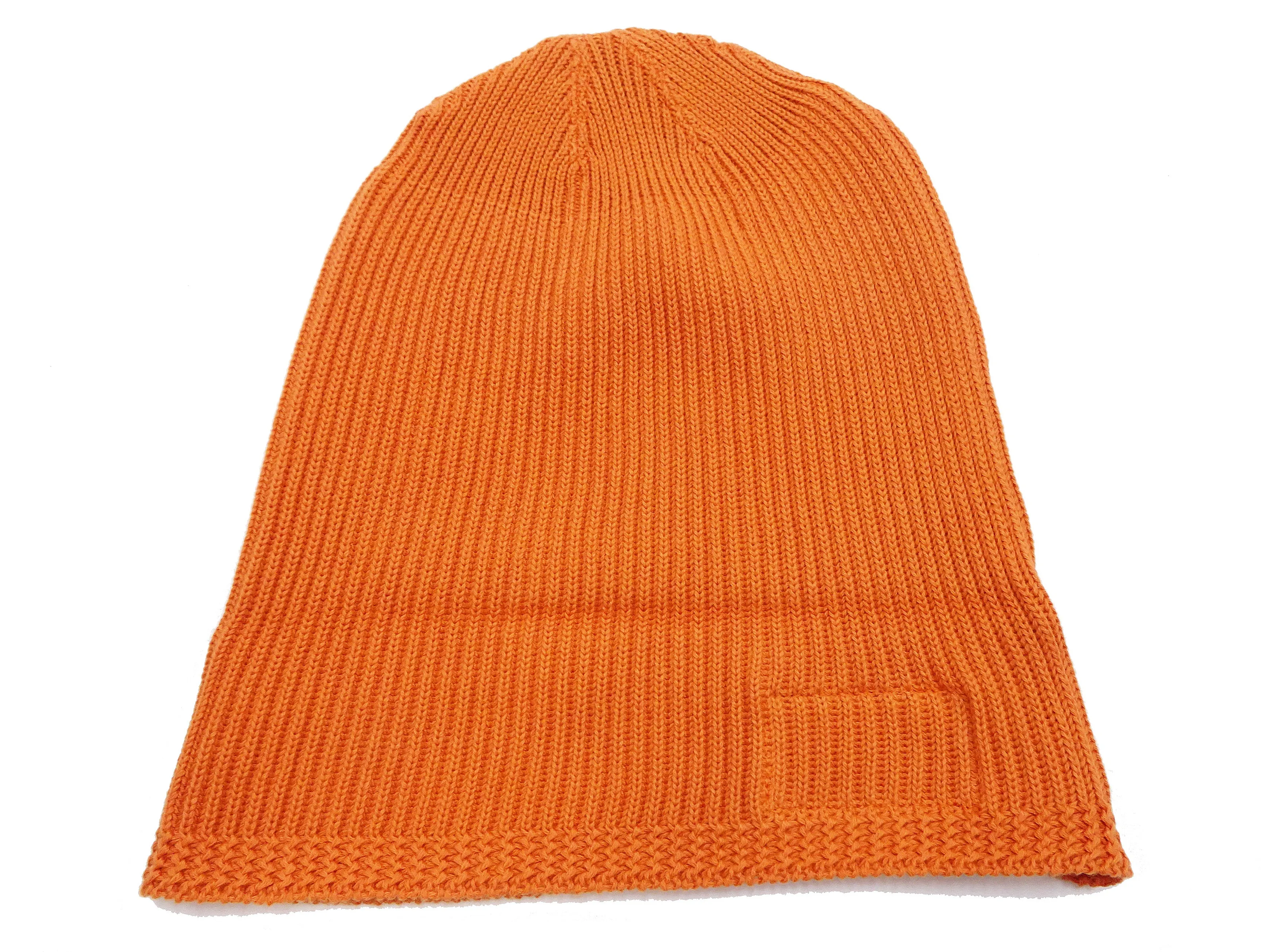 Buzz Rickson Watch Cap Men's Cotton Knit Hat WWII US Military Style Beanie BR02186 Orange