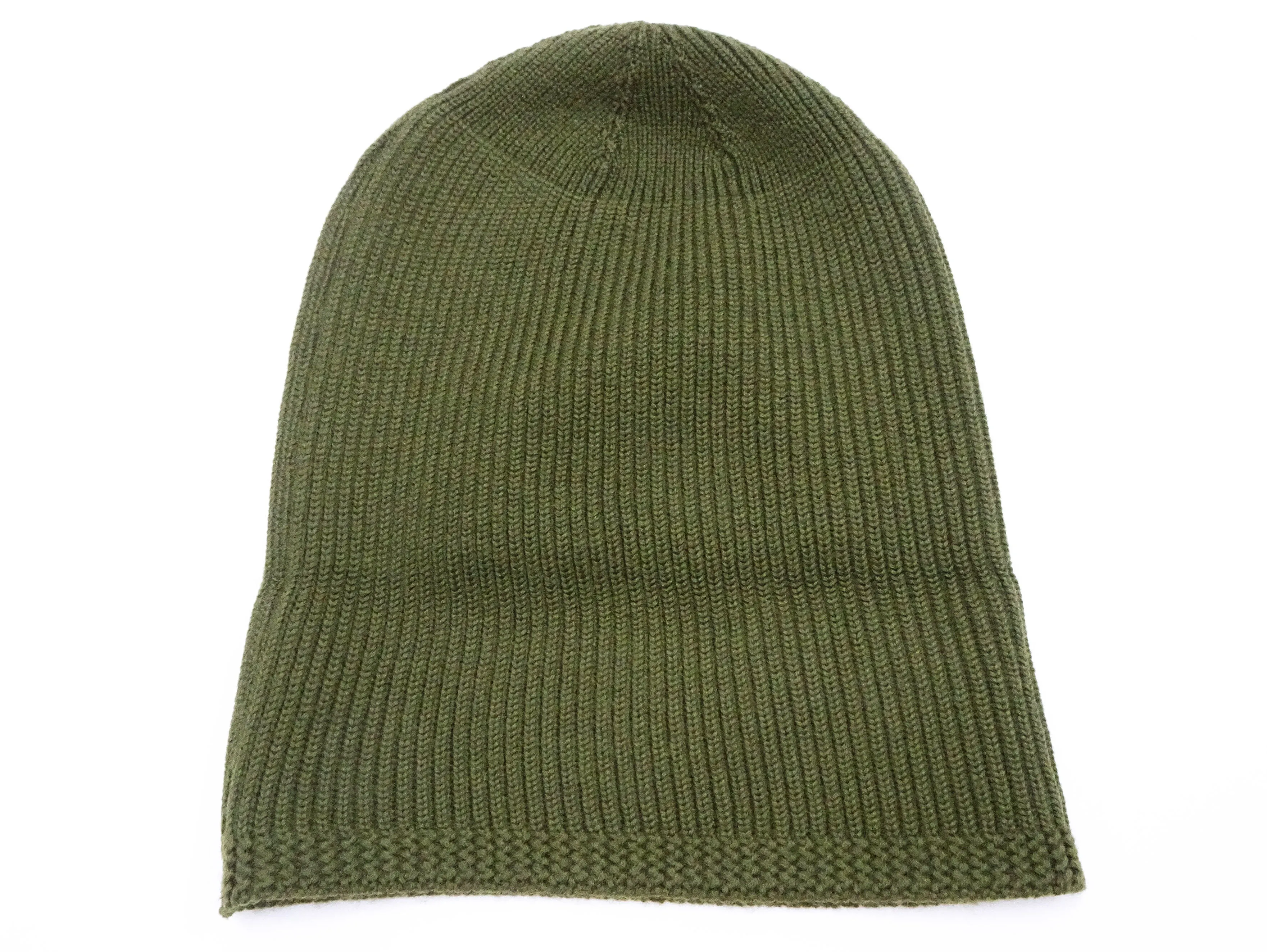 Buzz Rickson Watch Cap Men's Wool Winter Knit Hat USAAF A-4 Mechanics Cap with Stencil BR02756 Olive