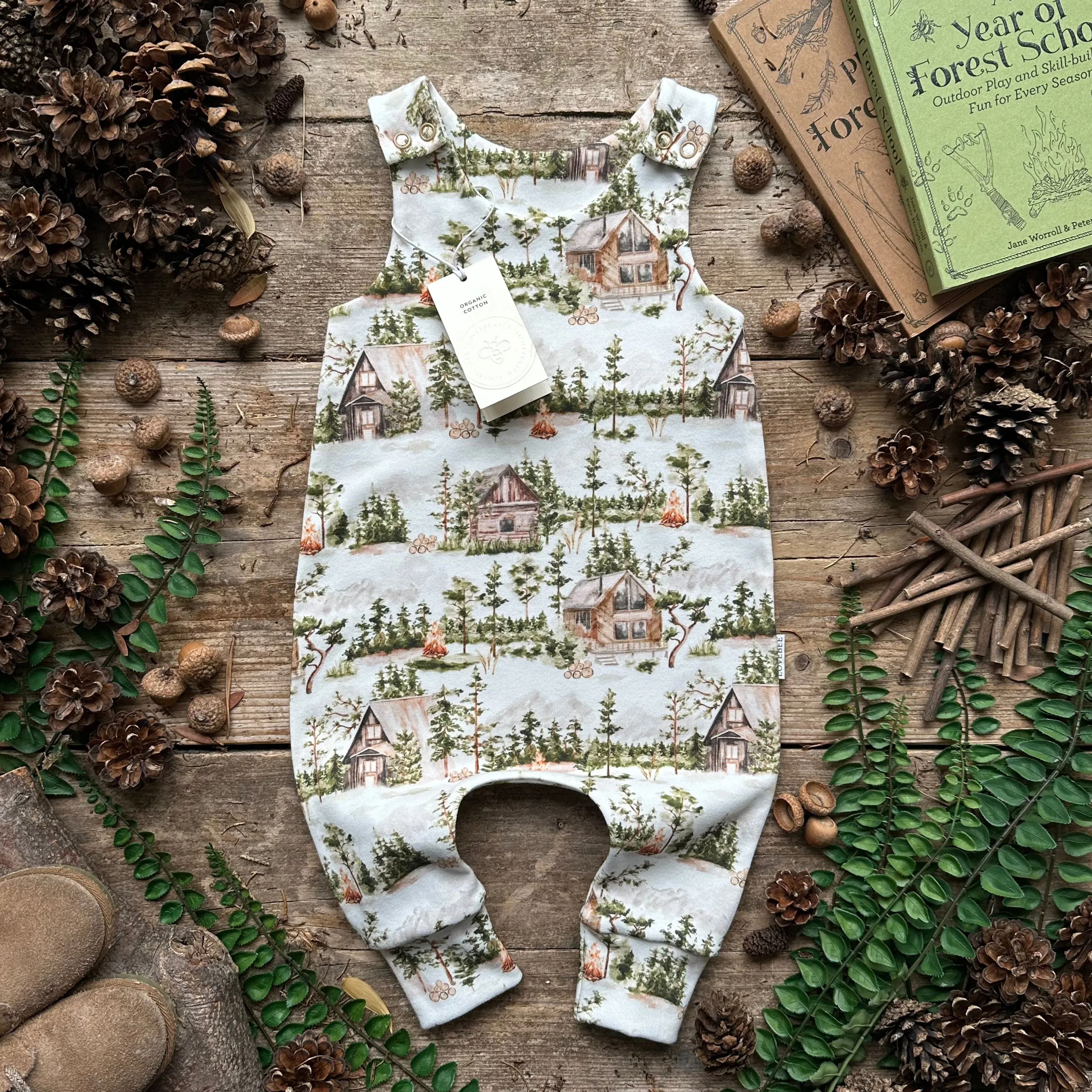 Cabin Campfire Long Romper | Ready To Post