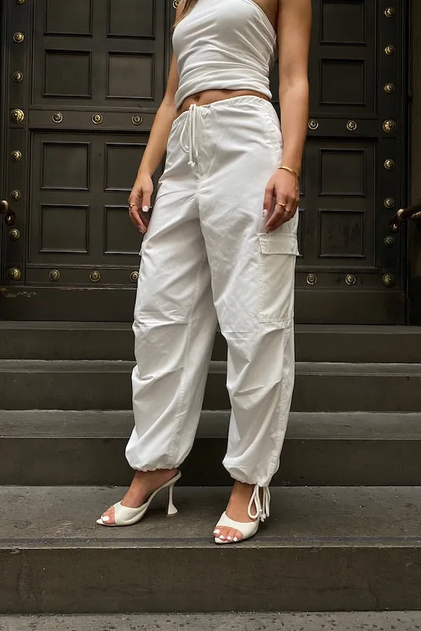 Cargo Link Pants White