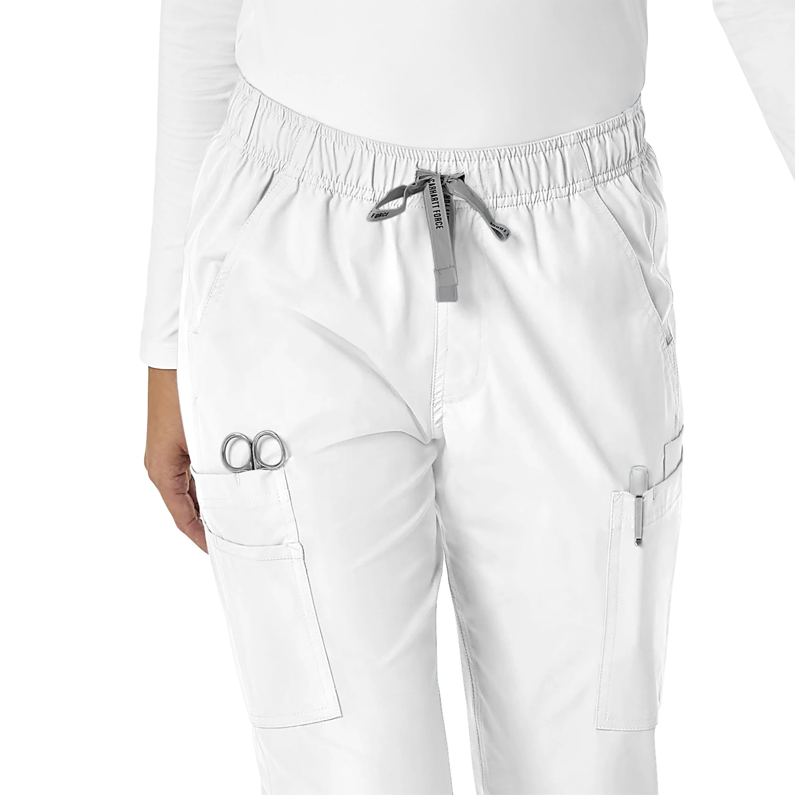 Carhartt Force Essentials Women's Straight Leg Scrub Pant - White