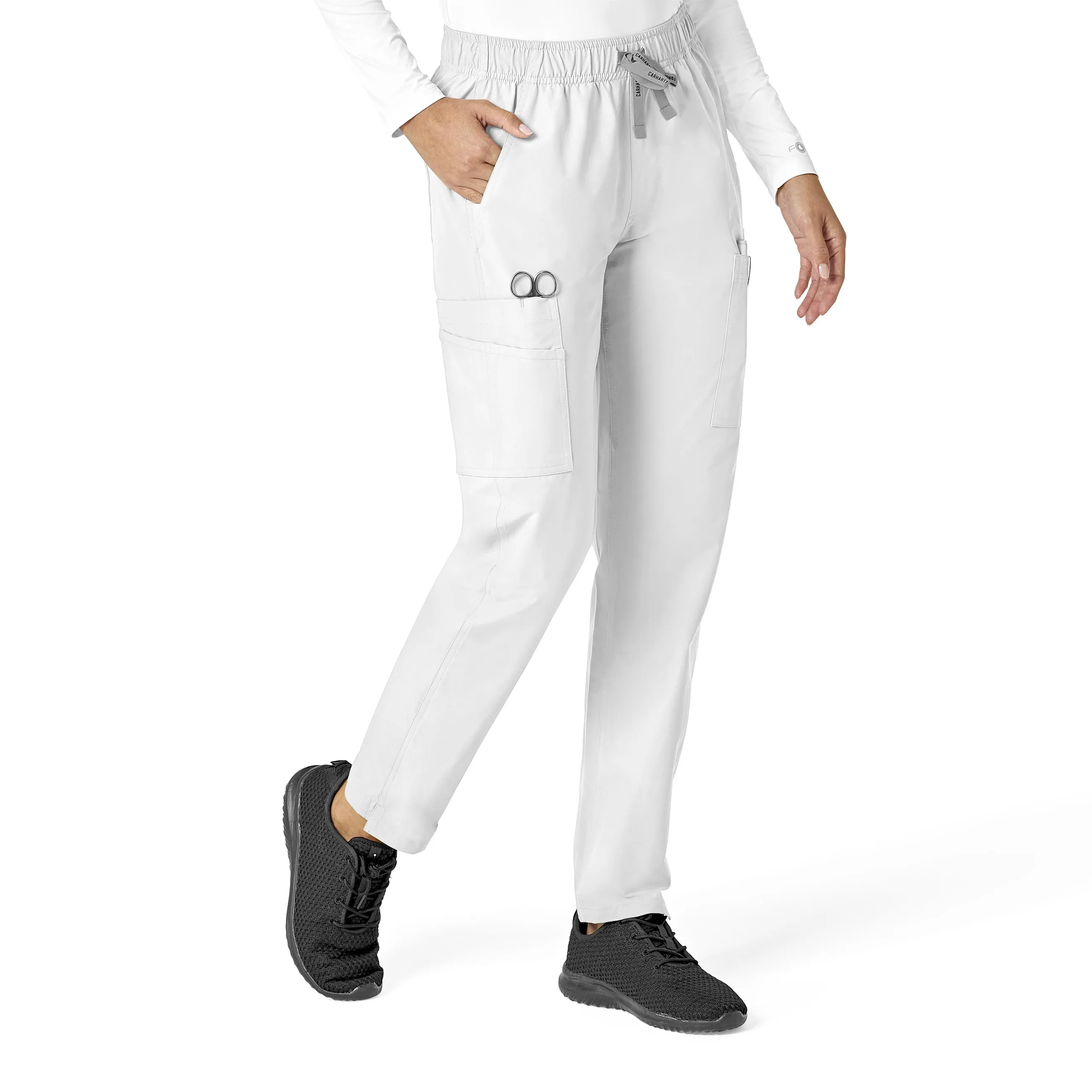 Carhartt Force Essentials Women's Straight Leg Scrub Pant - White