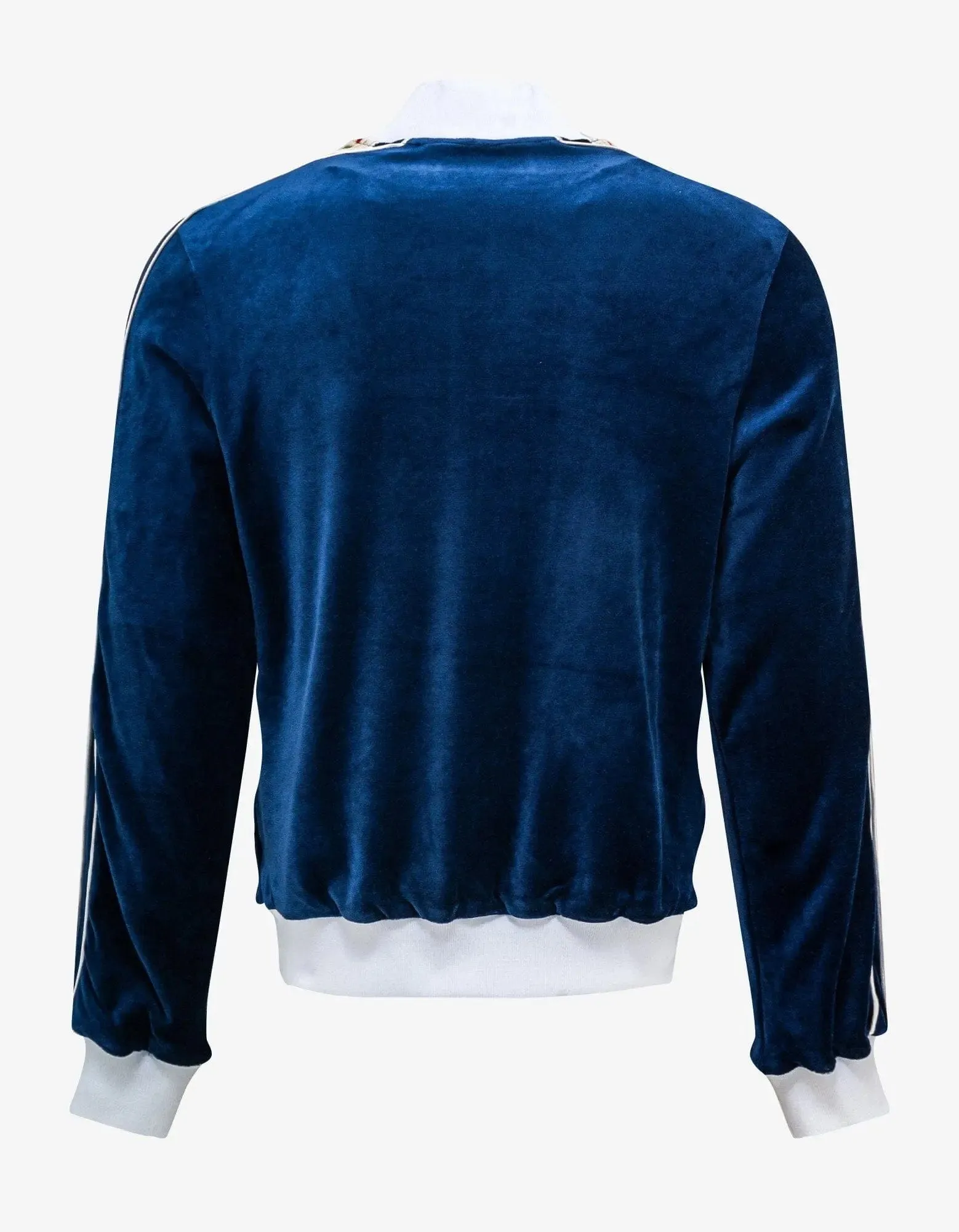 Casablanca Navy Blue Laurel Velour Track Top