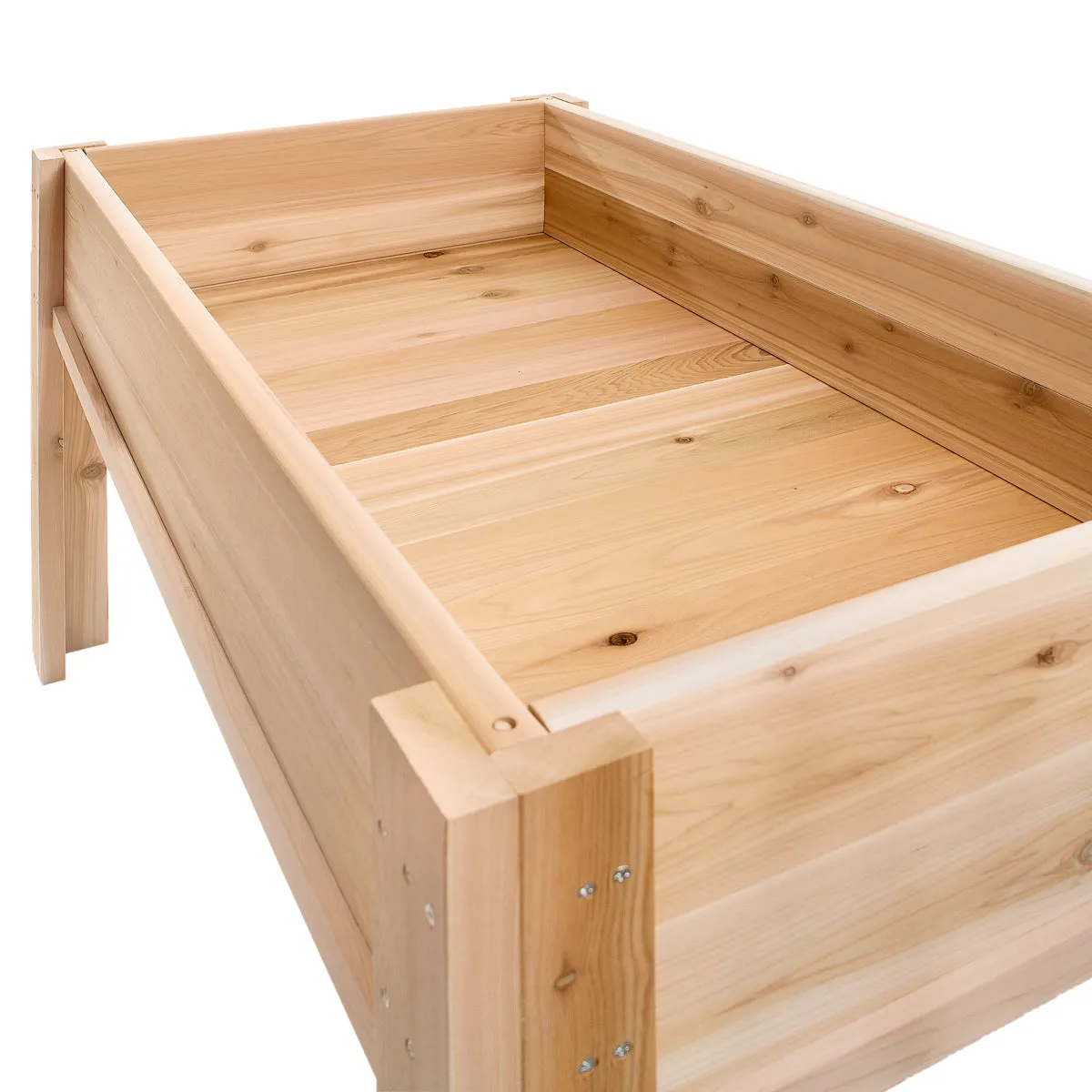 Cedar 4-ft Planter Box on Legs - Handcrafted In Canada With Rot Resistant, Untreated, Western Red Cedar.