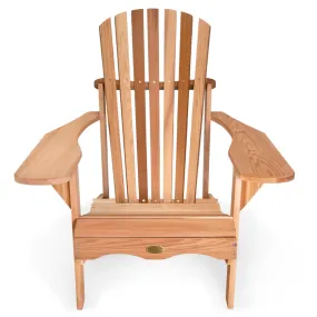 Cedar Adirondack Chair - Handcrafted In Canada With Rot Resistant, Untreated, Western Red Cedar.