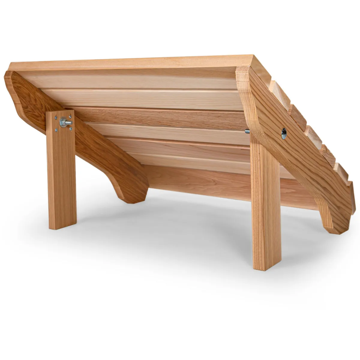 Cedar Adirondack Ottoman - Handcrafted In Canada With Rot Resistant, Untreated, Western Red Cedar.