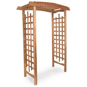 Cedar Garden Arbor - 80"H x 45"W - Handcrafted In Canada With Rot Resistant, Untreated, Western Red Cedar.