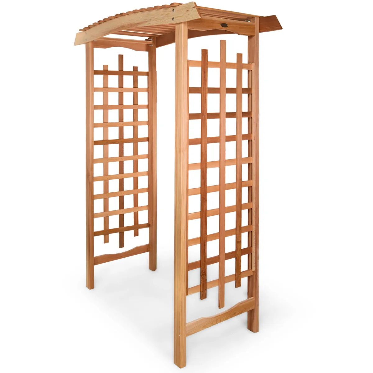 Cedar Garden Arbor - 80"H x 45"W - Handcrafted In Canada With Rot Resistant, Untreated, Western Red Cedar.