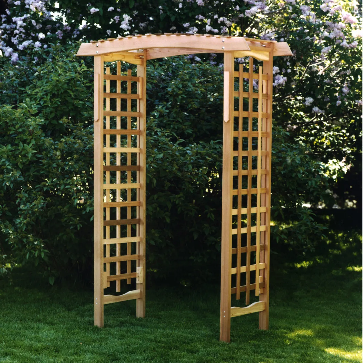 Cedar Garden Arbor - 80"H x 45"W - Handcrafted In Canada With Rot Resistant, Untreated, Western Red Cedar.