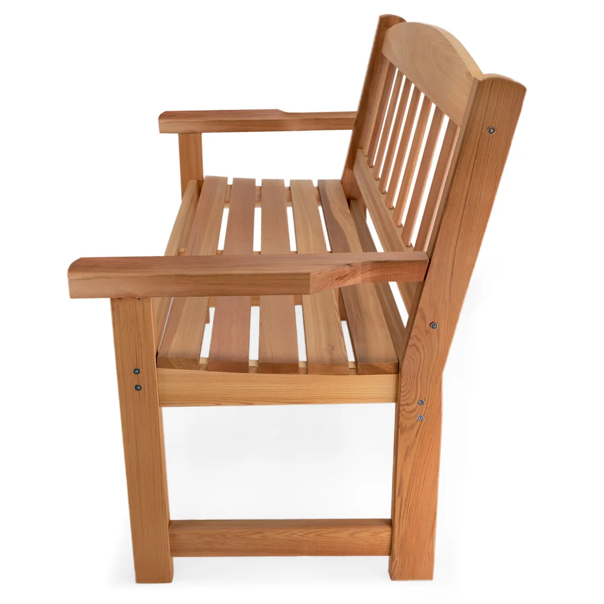 Cedar Garden Bench - 51"W - Seats 2, Handcrafted In Canada With Rot Resistant, Untreated, Western Red Cedar.