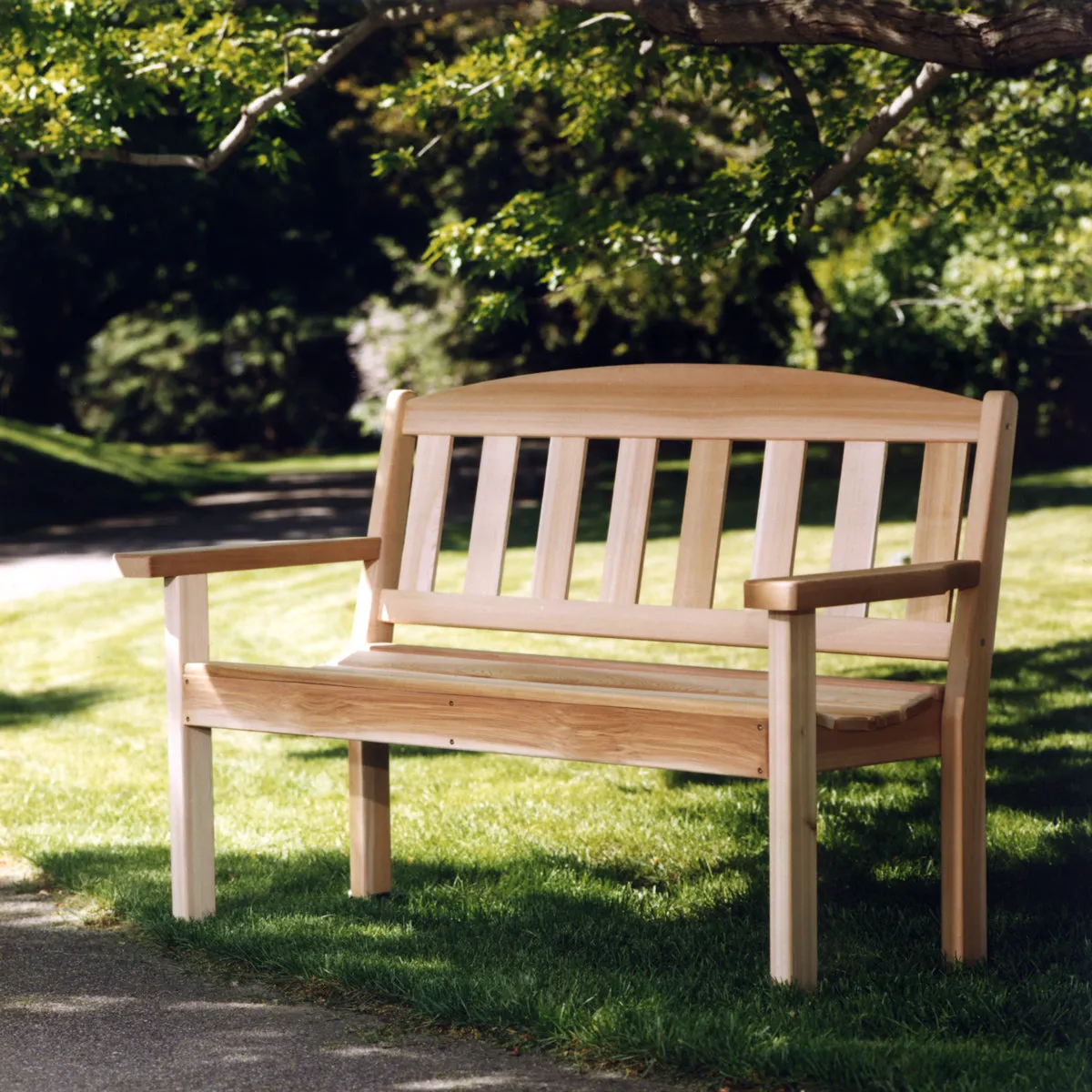 Cedar Garden Bench - 51"W - Seats 2, Handcrafted In Canada With Rot Resistant, Untreated, Western Red Cedar.