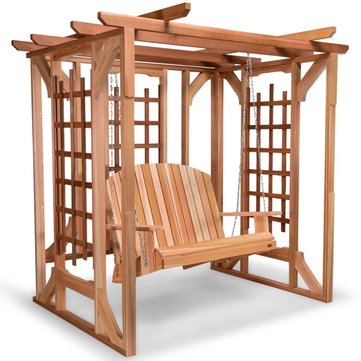 Cedar Pergola - Handcrafted In Canada With Rot Resistant, Untreated, Western Red Cedar.