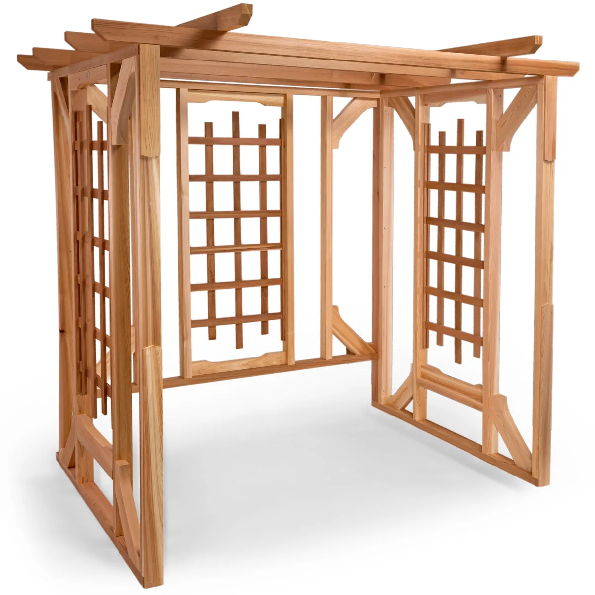 Cedar Pergola - Handcrafted In Canada With Rot Resistant, Untreated, Western Red Cedar.