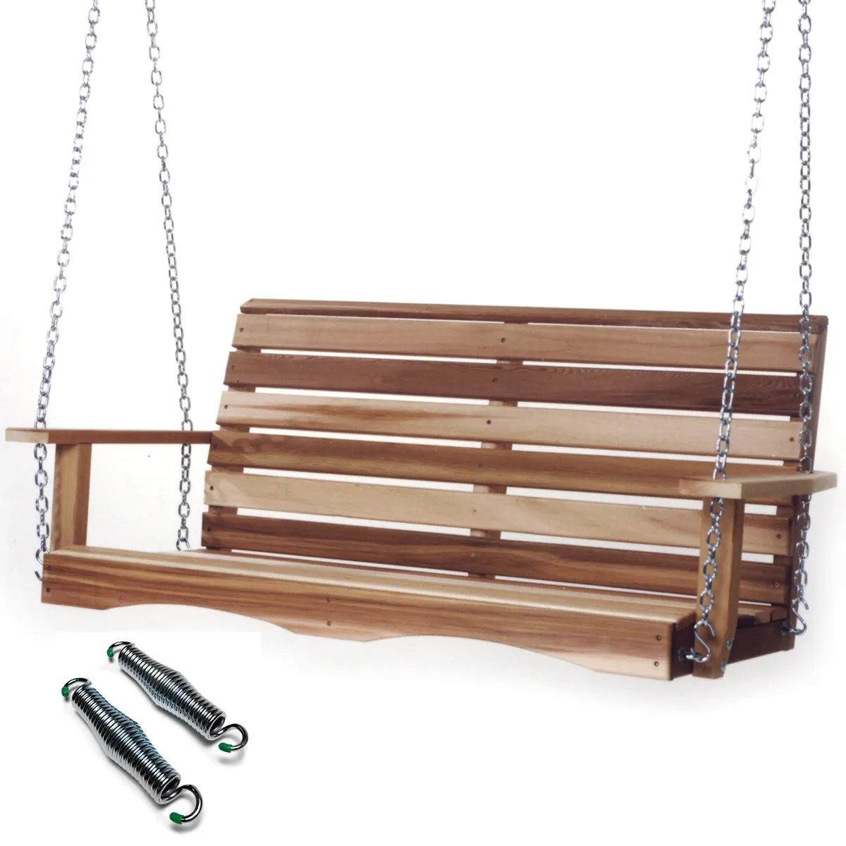 Cedar Porch Swing  - Handcrafted In Canada With Rot Resistant, Untreated, Western Red Cedar.