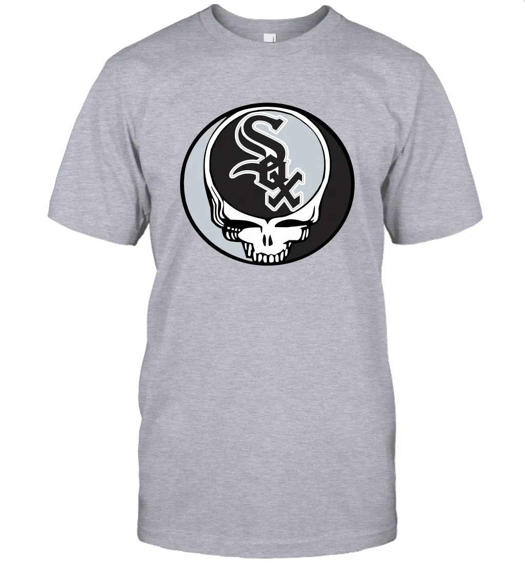 Chicago White Sox Grateful Dead Steal Your Face Baseball Mens T-Shirt