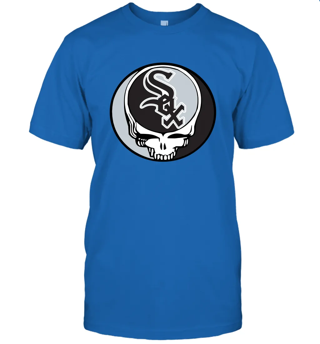 Chicago White Sox Grateful Dead Steal Your Face Baseball Mens T-Shirt