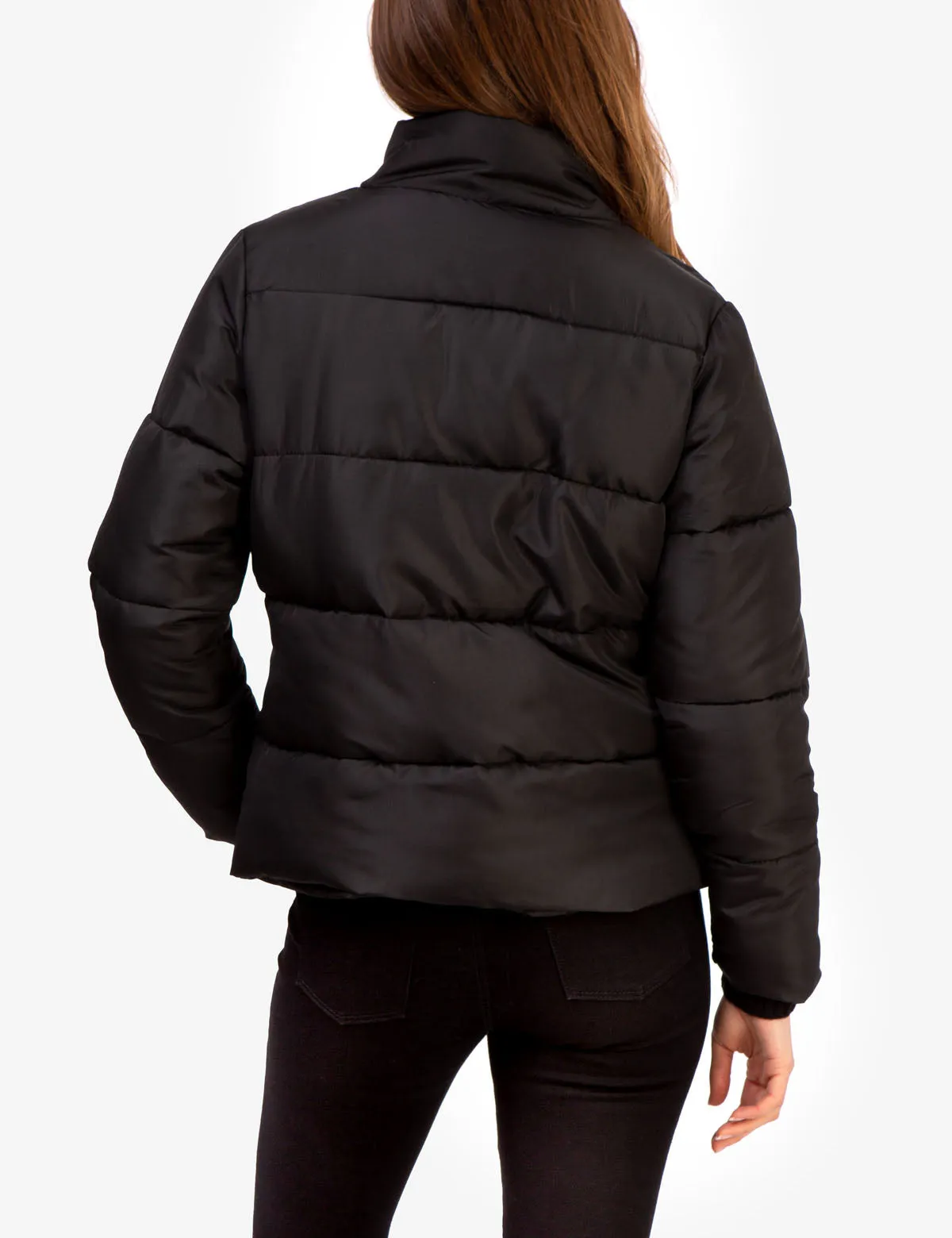 CLASSIC ZIP FRONT PUFFER JACKET