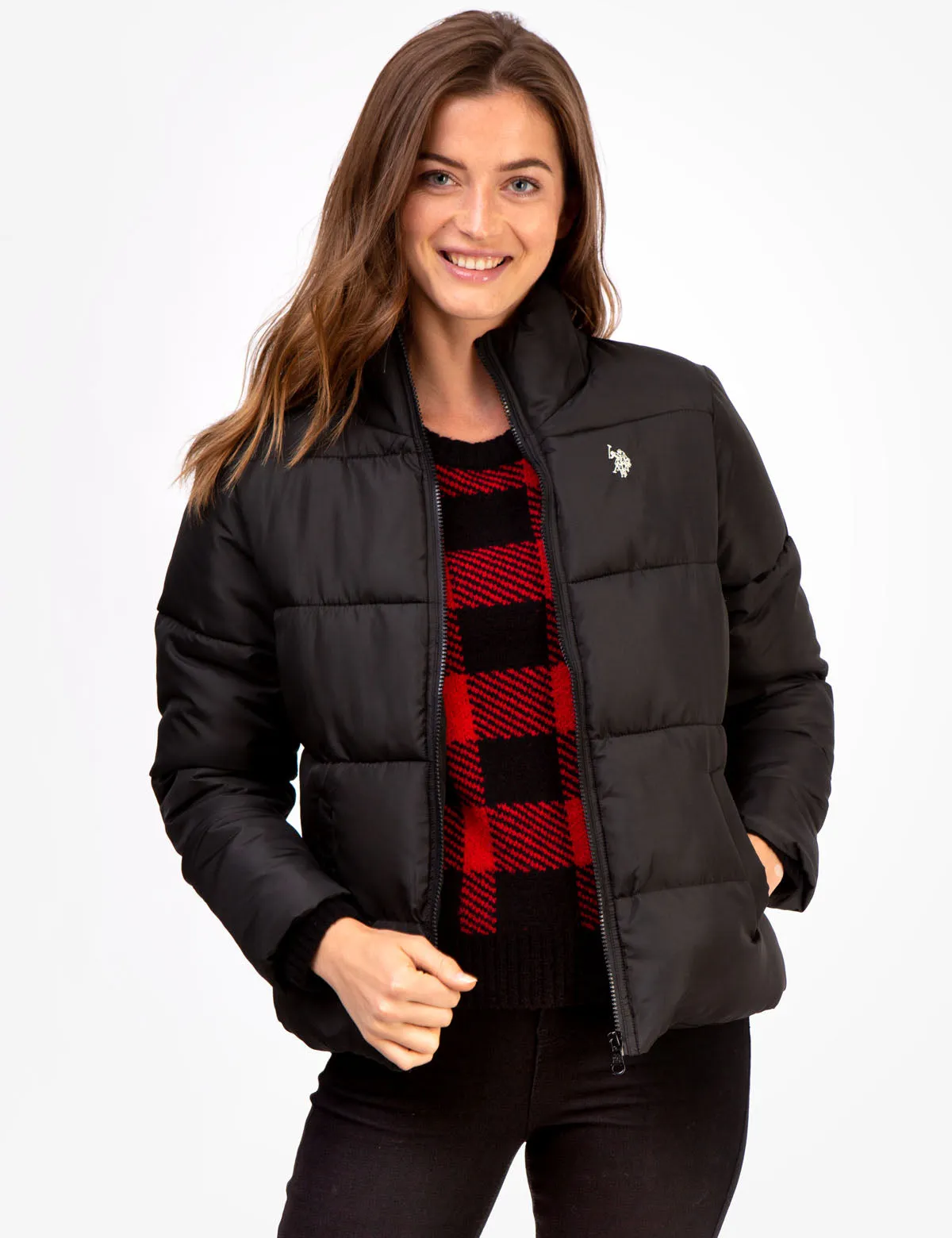 CLASSIC ZIP FRONT PUFFER JACKET