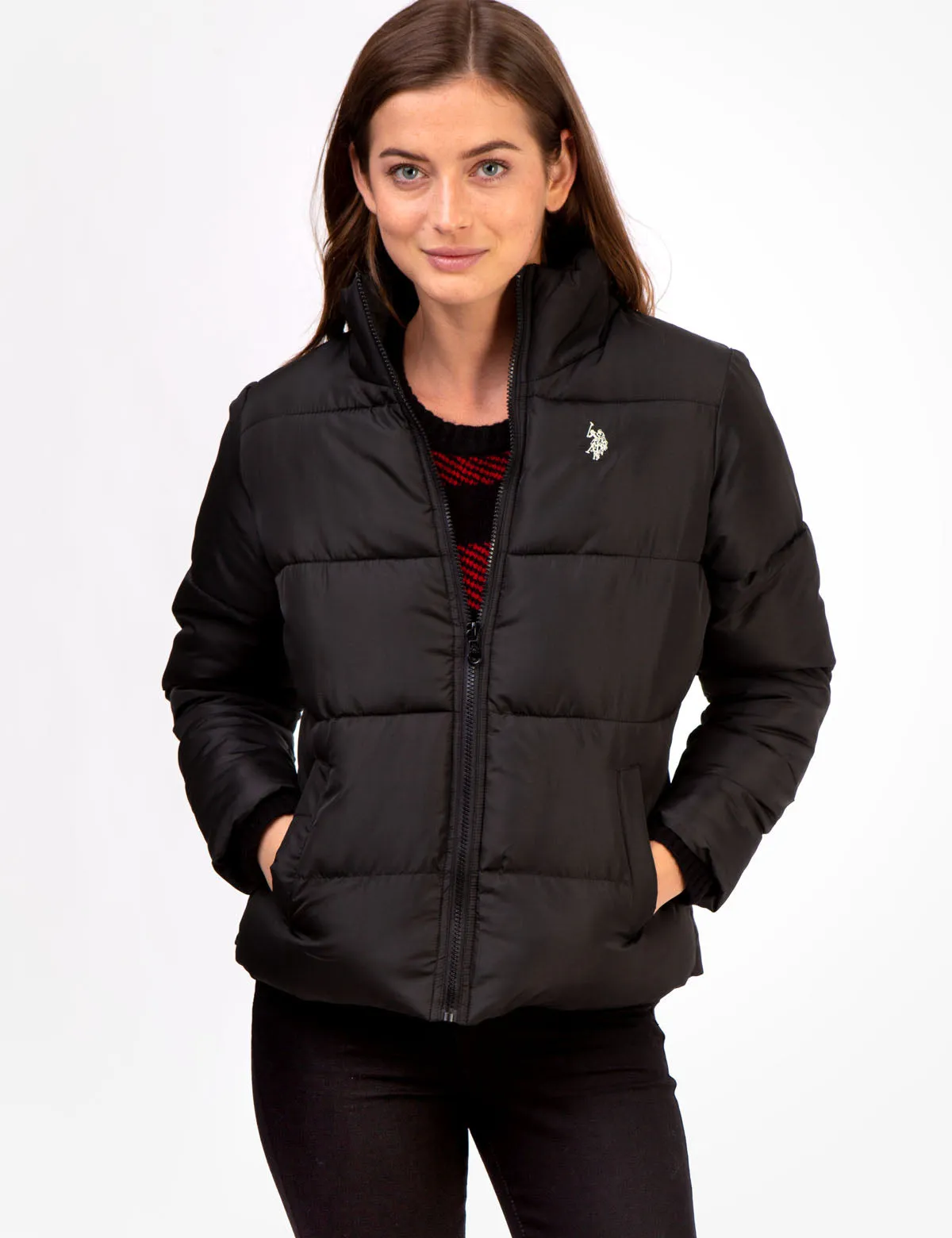 CLASSIC ZIP FRONT PUFFER JACKET