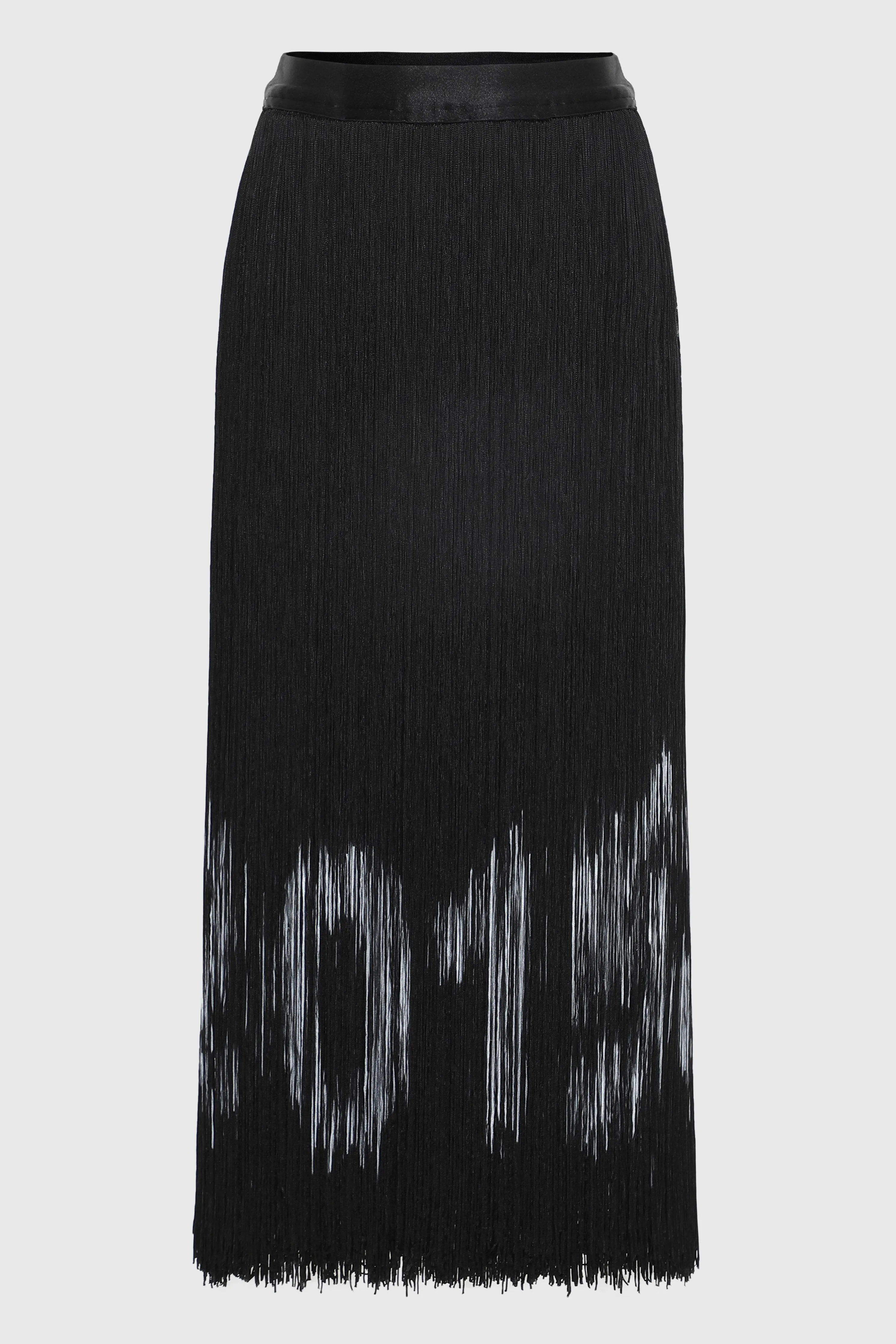 CODE FRINGE MIDI SKIRT