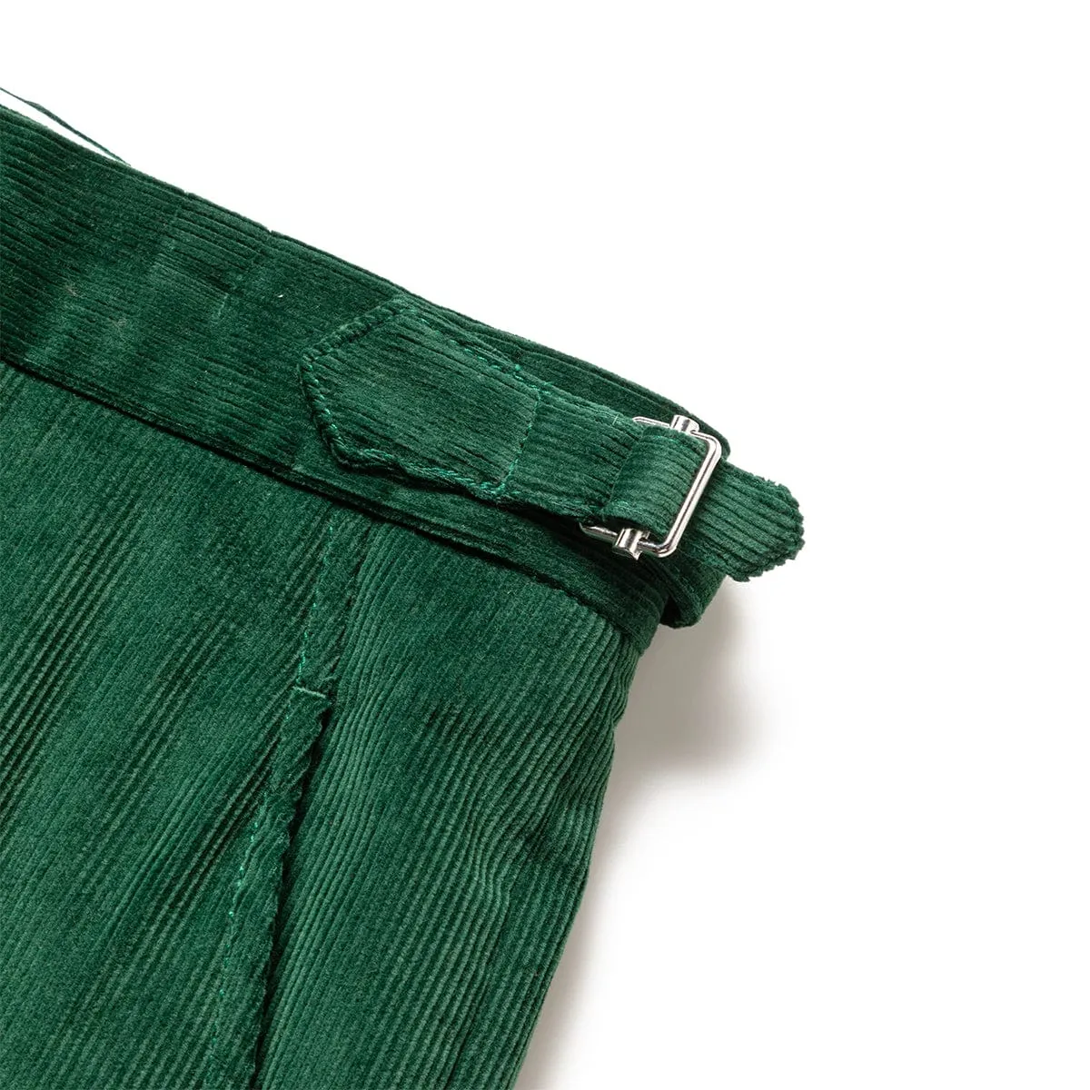 CORDUROY SIDE BUCKLE TROUSERS