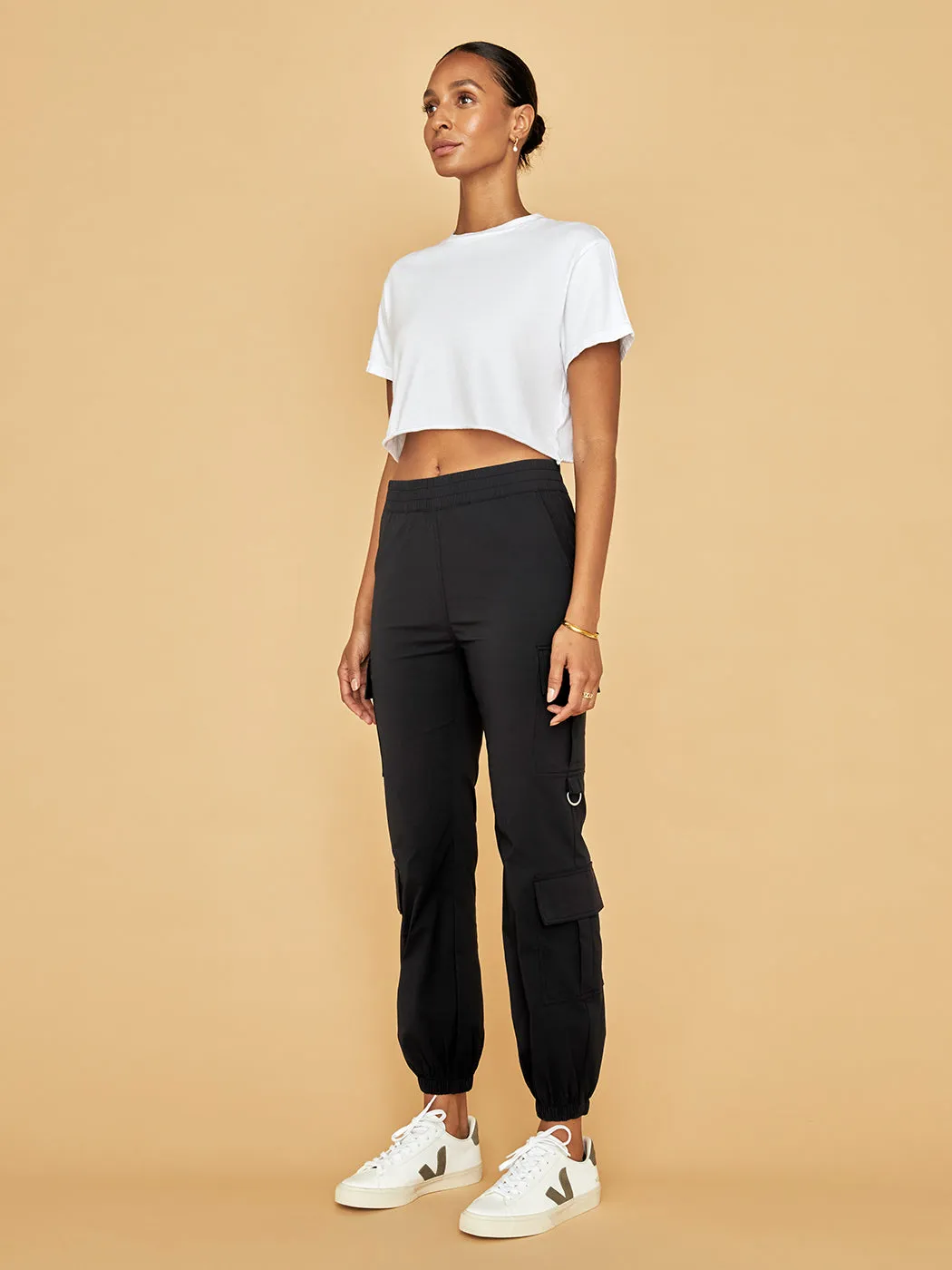 Courtney Crop Tee - White