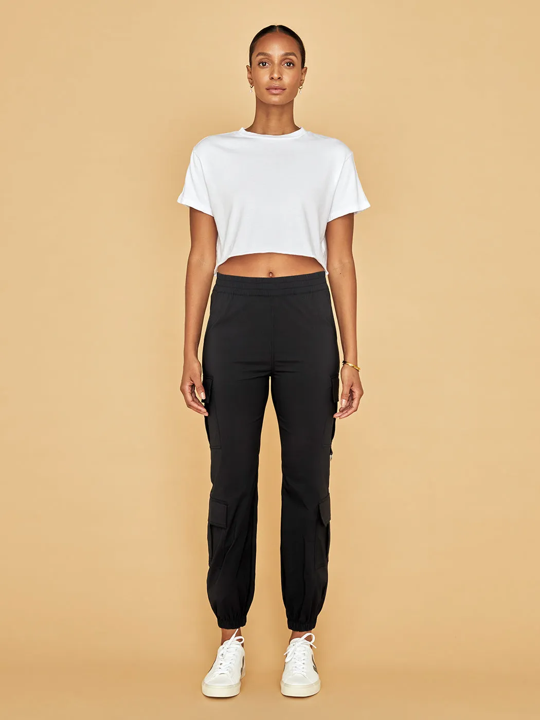 Courtney Crop Tee - White