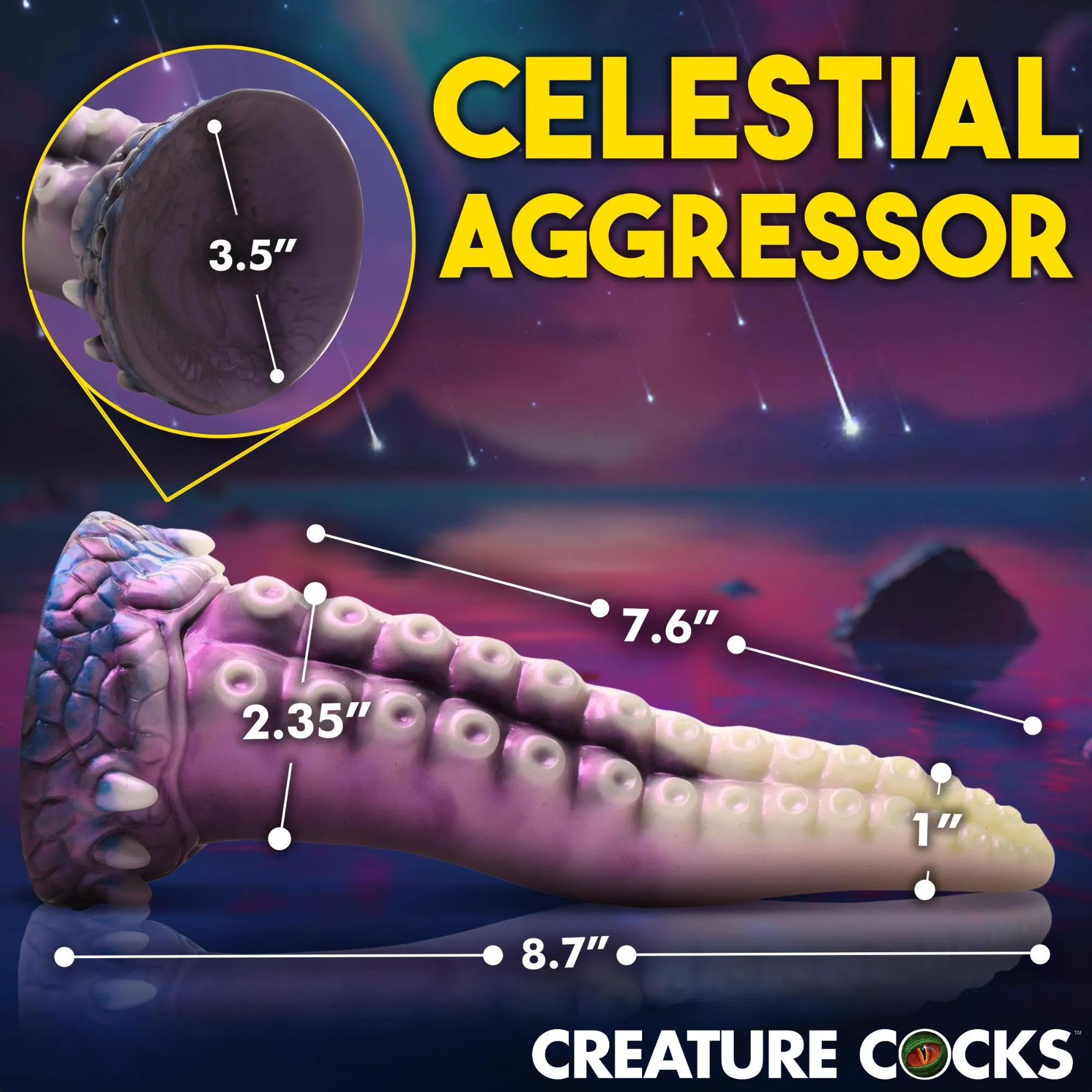 Creature Cocks Astropus Tentacle Silicone Dildo