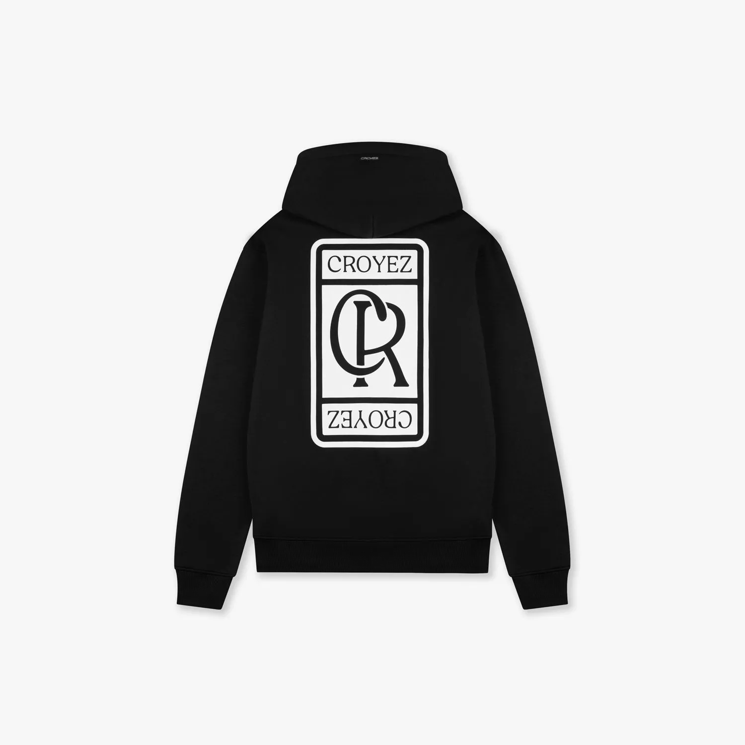 CROYEZ INITIAL HOODIE - BLACK/WHITE