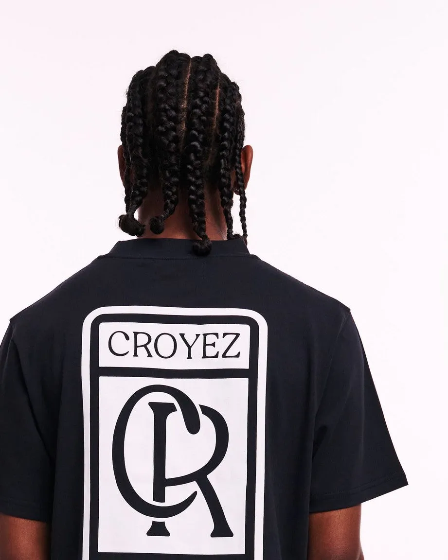 CROYEZ INITIAL T-SHIRT - BLACK/WHITE