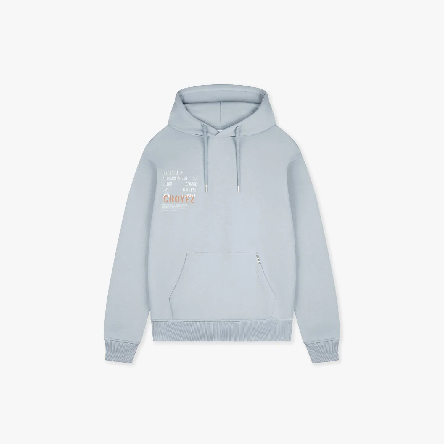 CROYEZ INTERBELLUM HOODIE - DUST BLUE/VINTAGE WHITE