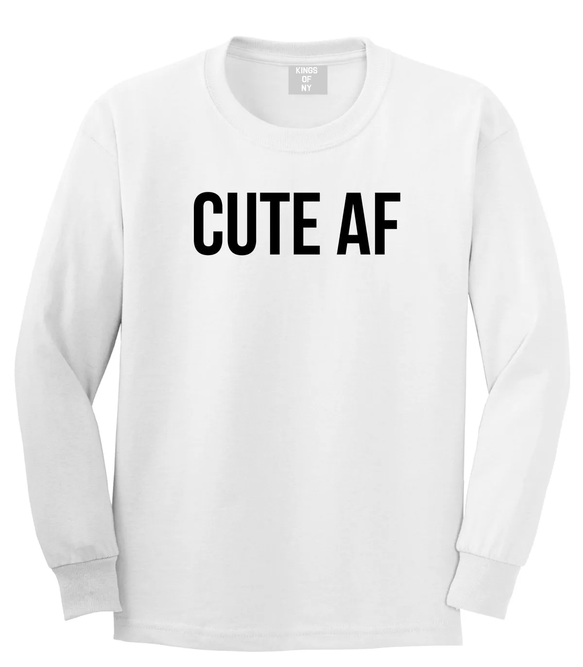 Cute AF Mens Long Sleeve T-Shirt